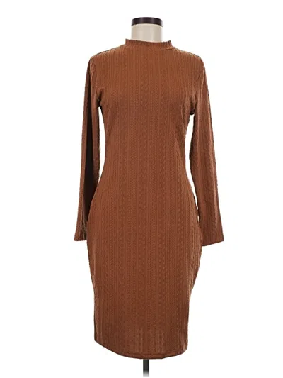 Pre-owned Ekouaer Casual Dress In Brown
