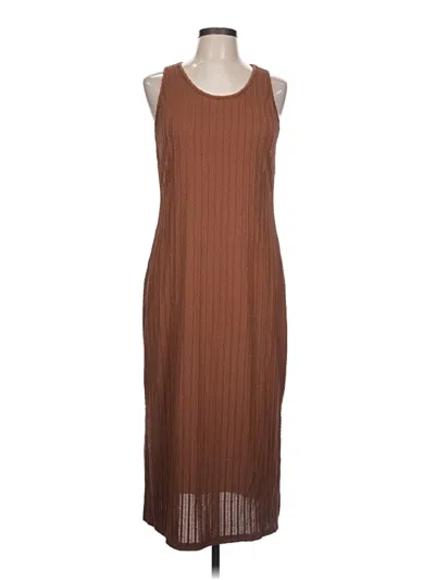 Pre-owned Ekouaer Casual Dress In Brown