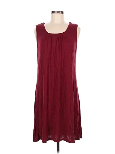 Pre-owned Ekouaer Casual Dress In Burgundy