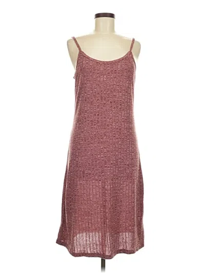 Pre-owned Ekouaer Casual Dress In Burgundy