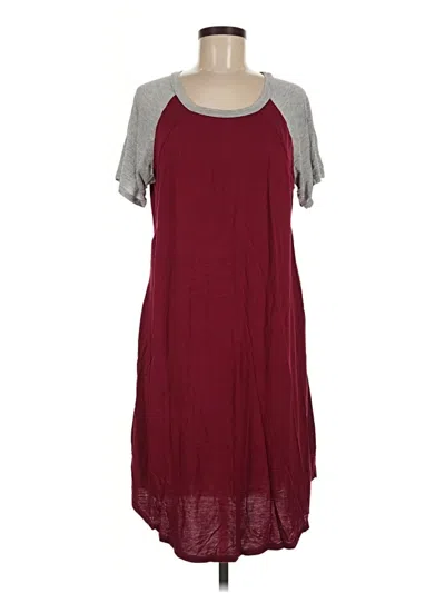 Pre-owned Ekouaer Casual Dress In Burgundy