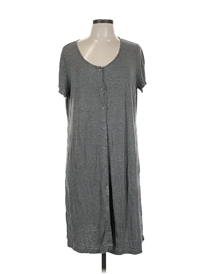 Pre-owned Ekouaer Casual Dress In Gray