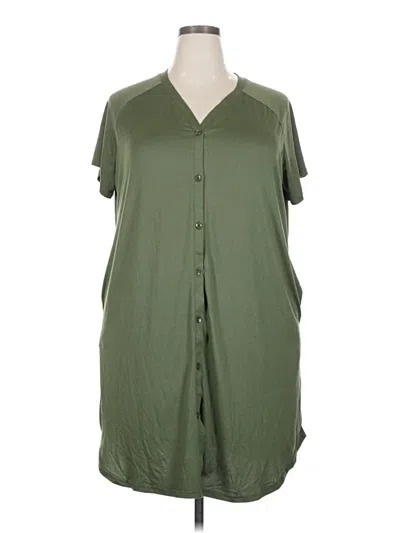 Pre-owned Ekouaer Casual Dress In Green