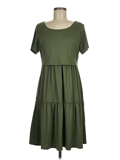 Pre-owned Ekouaer Casual Dress In Green