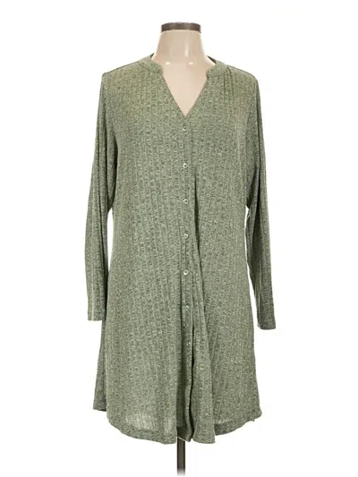 Pre-owned Ekouaer Casual Dress In Green
