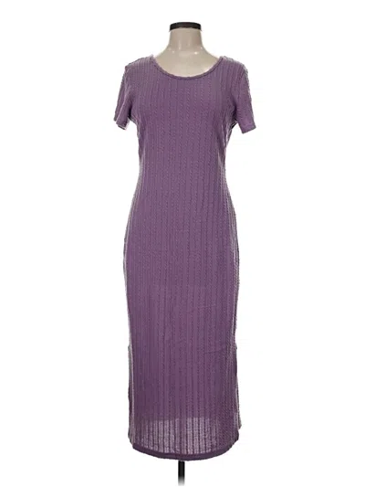 Pre-owned Ekouaer Casual Dress In Purple