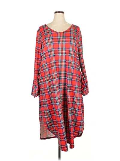 Pre-owned Ekouaer Casual Dress In Red