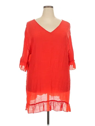 Pre-owned Ekouaer Casual Dress In Red
