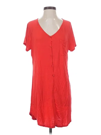 Pre-owned Ekouaer Casual Dress In Red