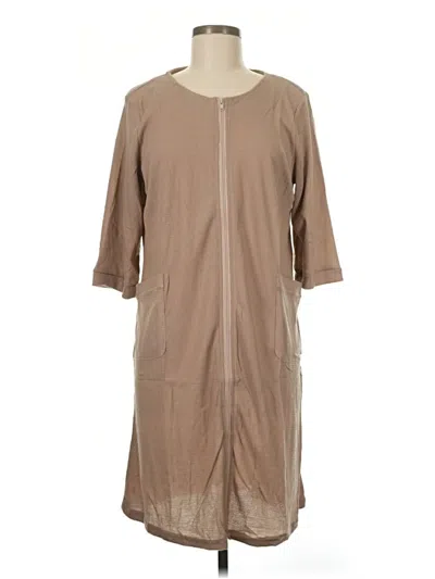 Pre-owned Ekouaer Casual Dress In Tan