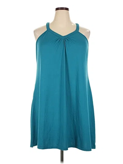 Pre-owned Ekouaer Casual Dress In Teal