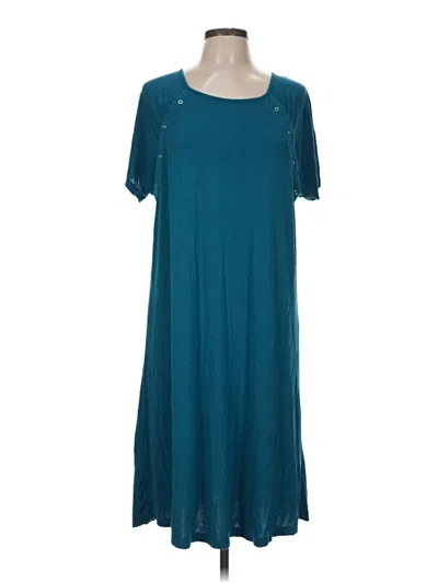 Pre-owned Ekouaer Casual Dress In Teal