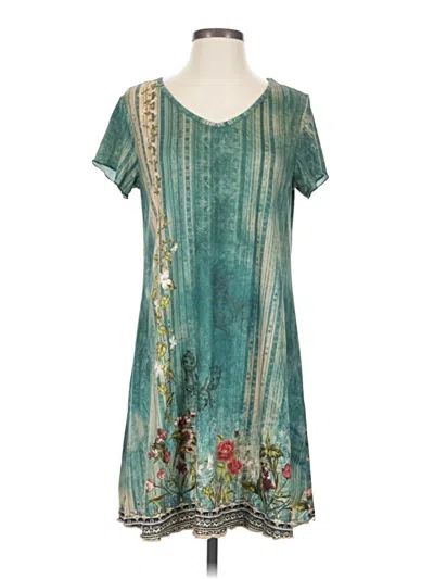 Pre-owned Ekouaer Casual Dress In Teal