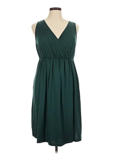 Pre-owned Ekouaer Casual Dress In Teal