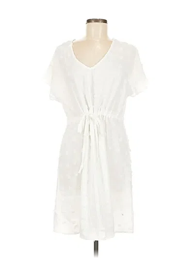 Pre-owned Ekouaer Casual Dress In White