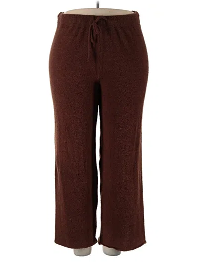 Pre-owned Ekouaer Casual Pants In Brown