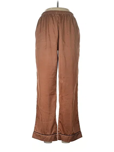 Pre-owned Ekouaer Casual Pants In Brown