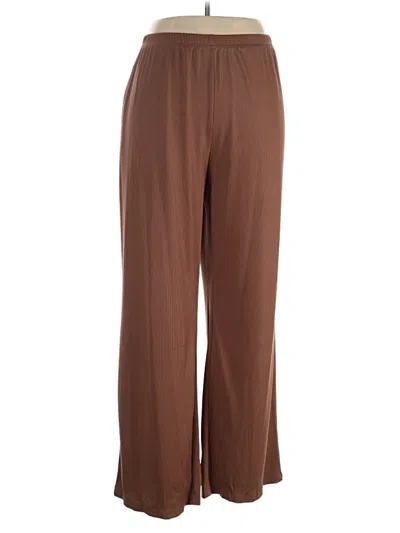 Pre-owned Ekouaer Casual Pants In Brown