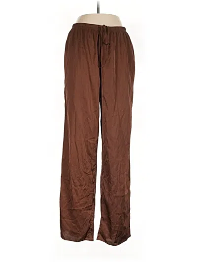 Pre-owned Ekouaer Casual Pants In Brown