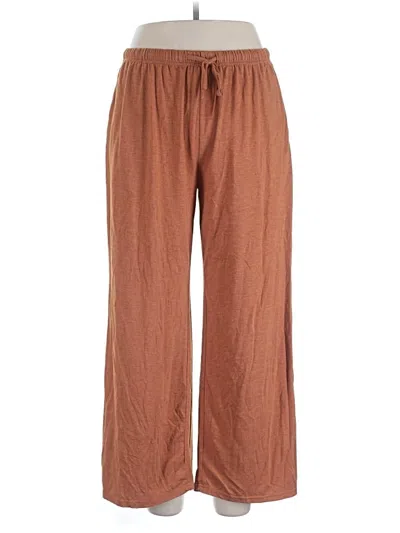 Pre-owned Ekouaer Casual Pants In Brown