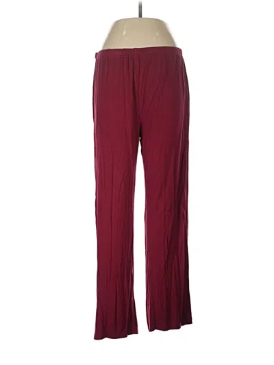 Pre-owned Ekouaer Casual Pants In Burgundy