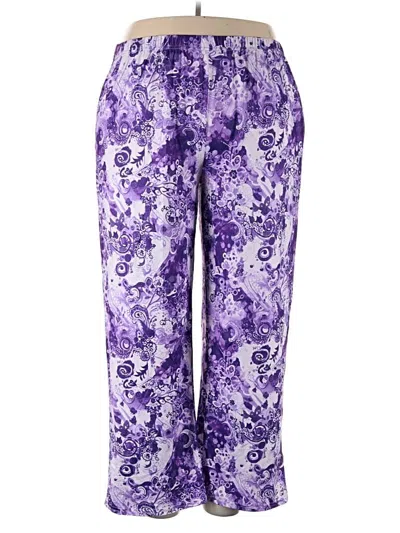 Pre-owned Ekouaer Casual Pants In Purple