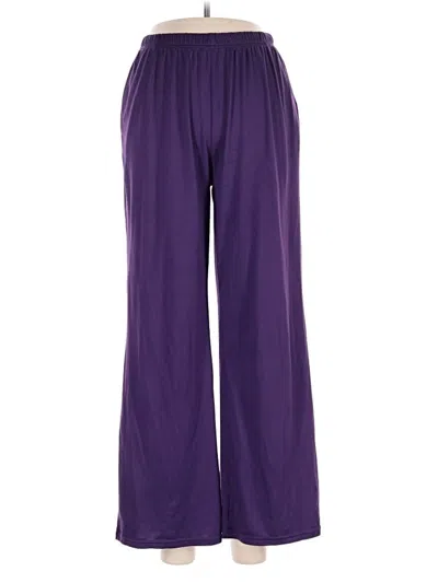 Pre-owned Ekouaer Casual Pants In Purple