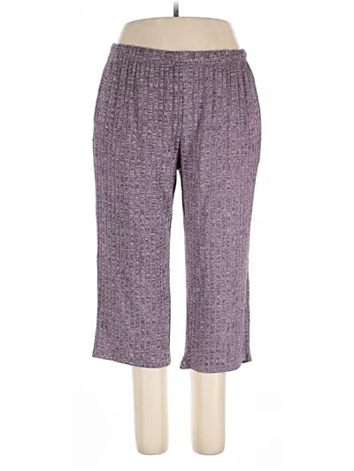 Pre-owned Ekouaer Casual Pants In Purple