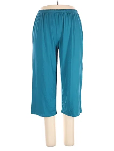 Pre-owned Ekouaer Casual Pants In Teal
