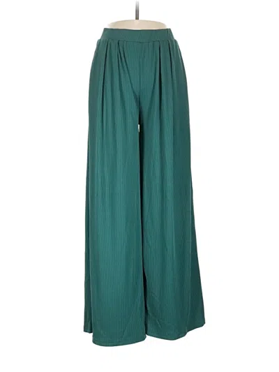 Pre-owned Ekouaer Casual Pants In Teal