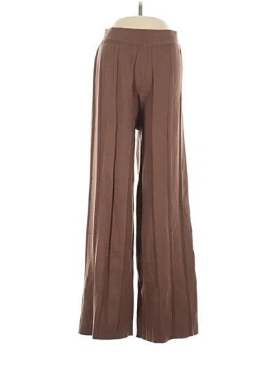 Pre-owned Ekouaer Dress Pants In Brown