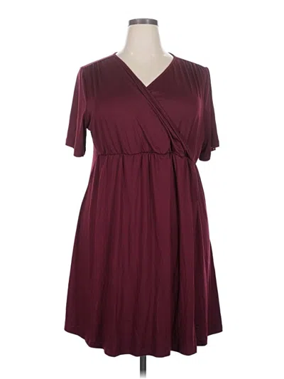 Pre-owned Ekouaer Kimono In Burgundy