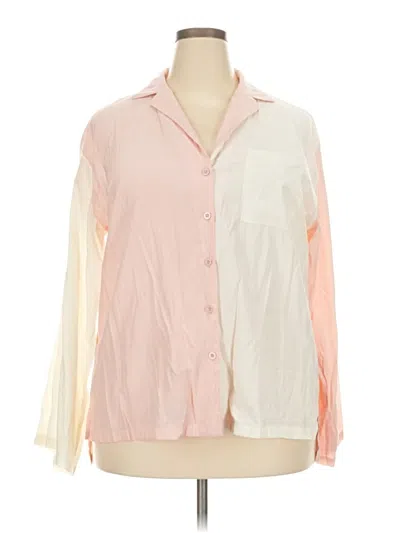 Pre-owned Ekouaer Long Sleeve Blouse In Pink
