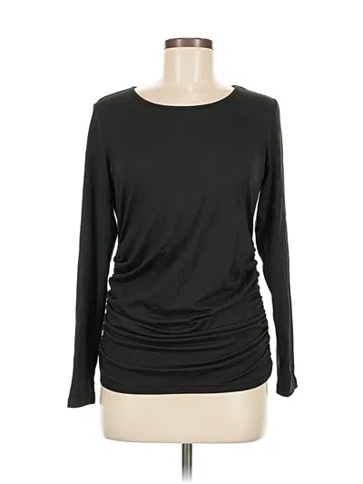 Pre-owned Ekouaer Long Sleeve T-shirt In Black