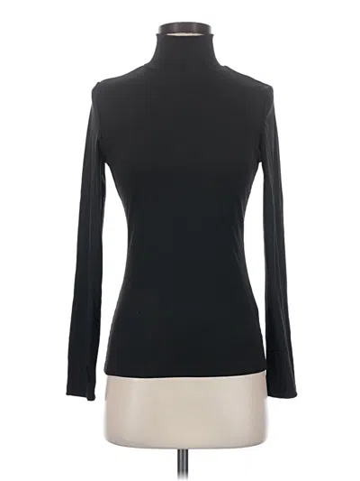 Pre-owned Ekouaer Long Sleeve Top Black Turtleneck Tops