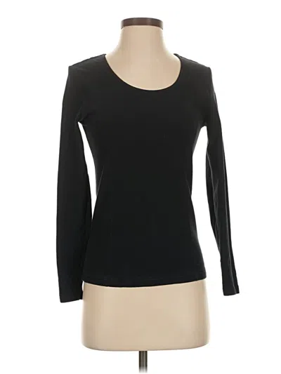 Pre-owned Ekouaer Long Sleeve T-shirt In Black