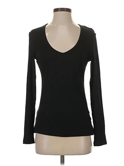 Pre-owned Ekouaer Long Sleeve T-shirt In Black