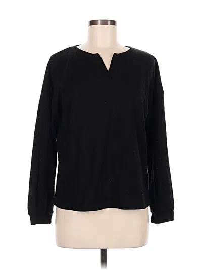 Pre-owned Ekouaer Long Sleeve T-shirt In Black