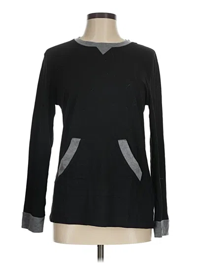 Pre-owned Ekouaer Long Sleeve T-shirt In Black