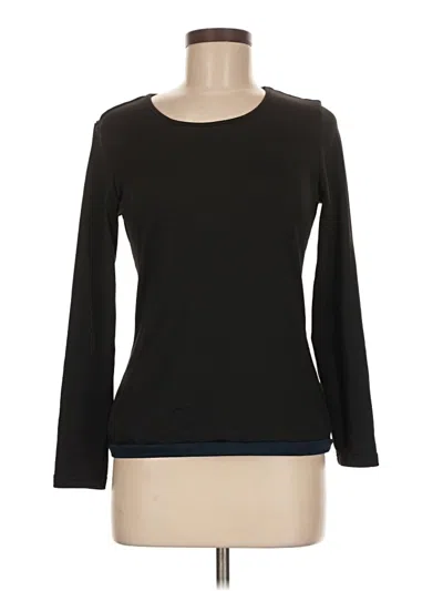 Pre-owned Ekouaer Long Sleeve T-shirt In Black