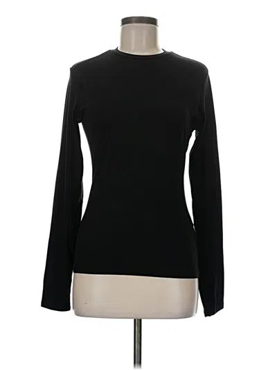 Pre-owned Ekouaer Long Sleeve T-shirt In Black