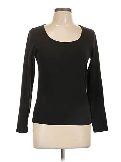 Pre-owned Ekouaer Long Sleeve T-shirt In Black