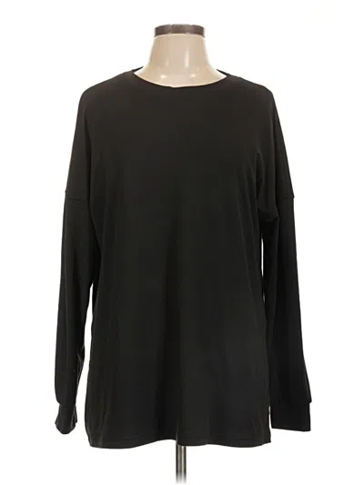 Pre-owned Ekouaer Long Sleeve T-shirt In Black
