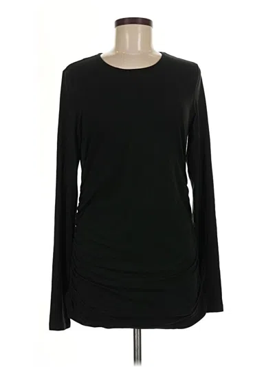 Pre-owned Ekouaer Long Sleeve T-shirt In Black