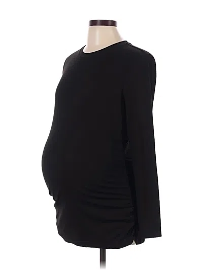 Pre-owned Ekouaer Long Sleeve T-shirt In Black