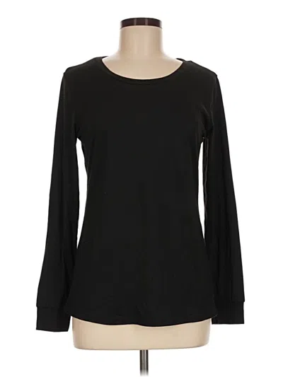 Pre-owned Ekouaer Long Sleeve T-shirt In Black