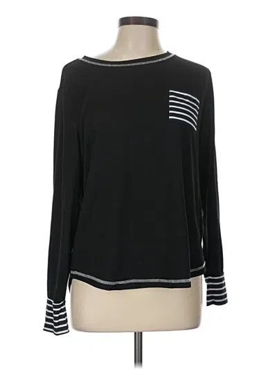 Pre-owned Ekouaer Long Sleeve T-shirt In Black