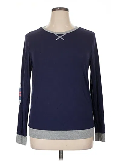 Pre-owned Ekouaer Long Sleeve T-shirt In Blue