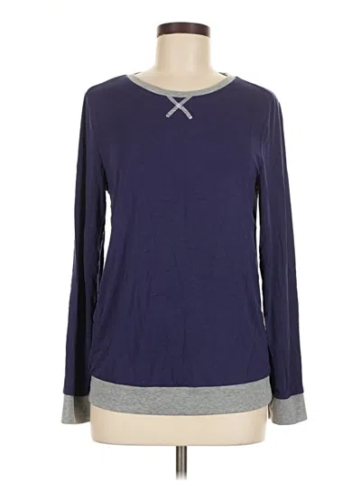 Pre-owned Ekouaer Long Sleeve T-shirt In Blue