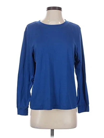 Pre-owned Ekouaer Long Sleeve T-shirt In Blue